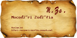 Mocsári Zsófia névjegykártya